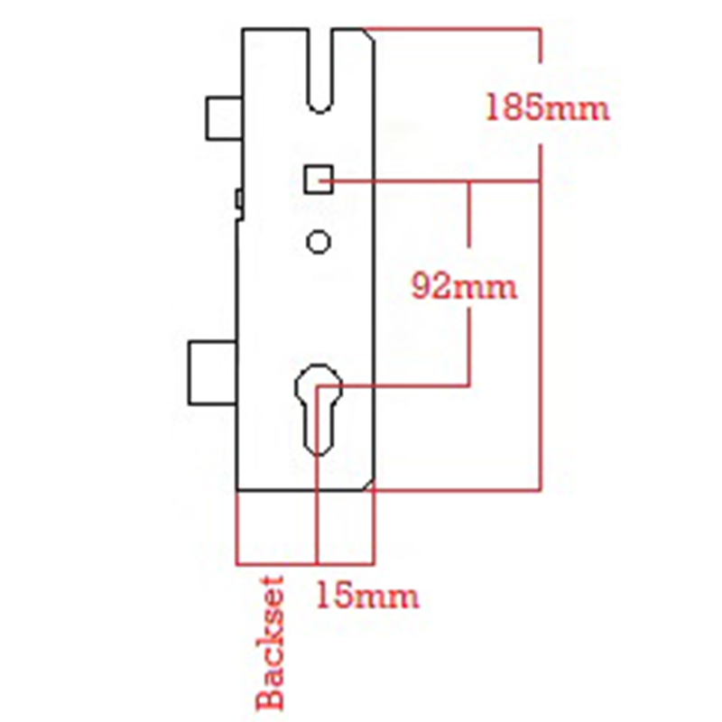 Winkhaus Gearbox 35mm Backset Single Split Spindle Locks Doors